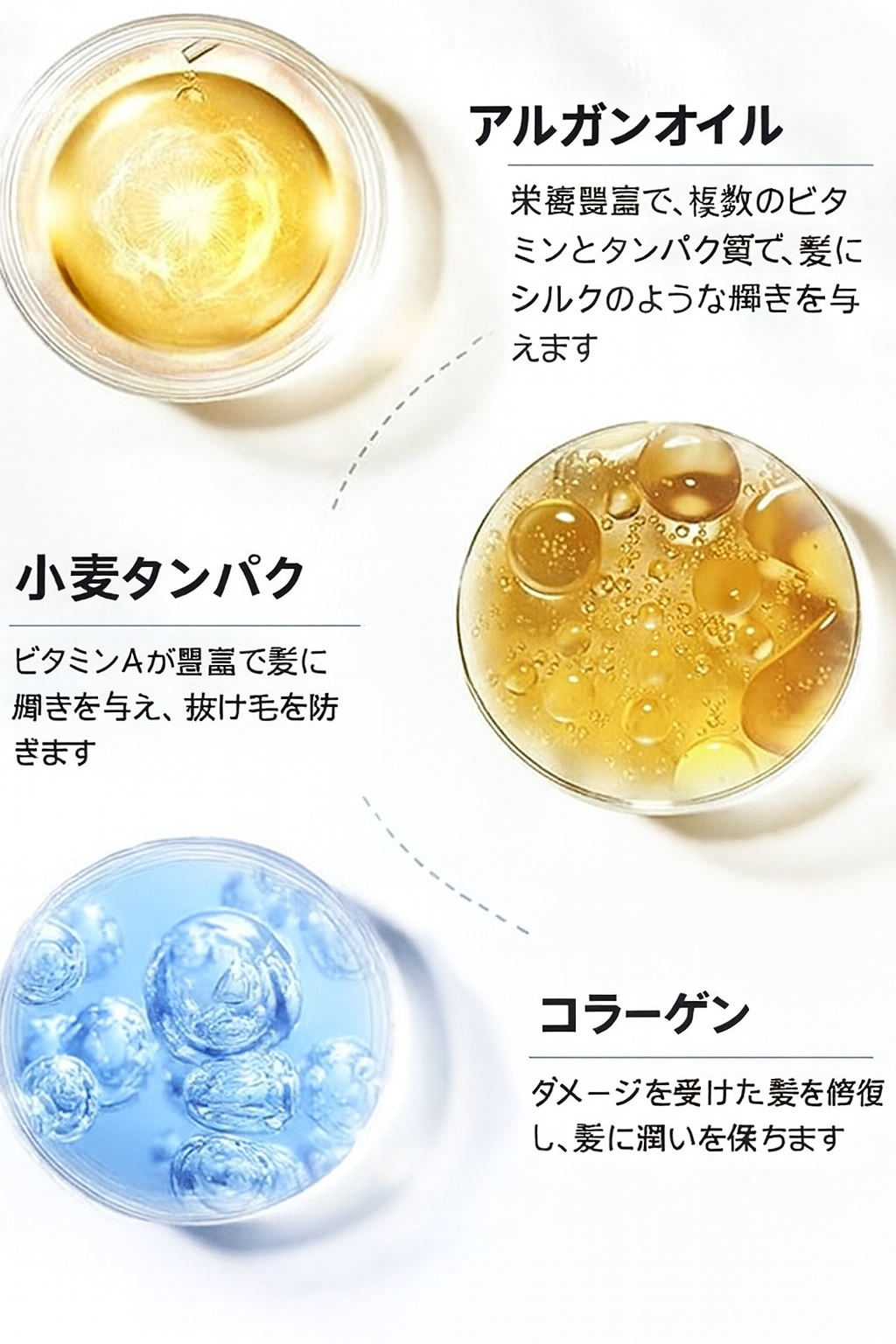 髪にコラーゲンブーストを。